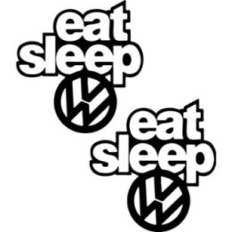 Buy Eat Sleep Vw 1 2 Decal Sticker Online
