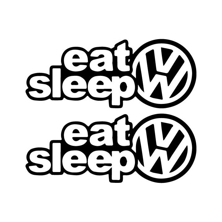 Buy Eat Sleep Vw 2 2 Decal Sticker Online