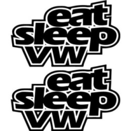 Buy Eat Sleep Vw V2 Decal Sticker Online