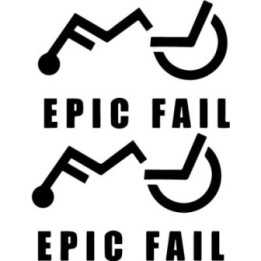 Epic Fail Stickers – Funny Sarcastic Decals (2-Pack)