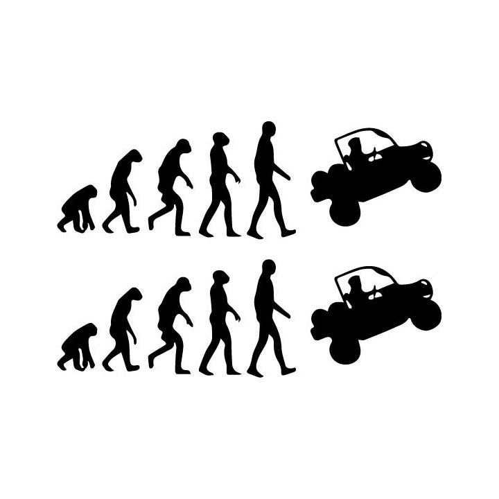 Buy Evolution Of Man Ssv Car Decal Sticker Online