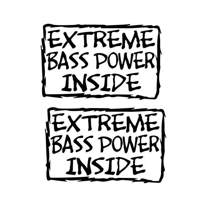 Buy Extreme Bass Power Inside Decal Sticker Online