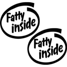 Buy Fatty Inside Decal Sticker Online