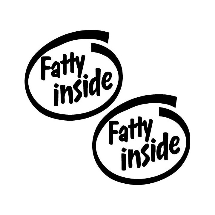 Buy Fatty Inside Decal Sticker Online