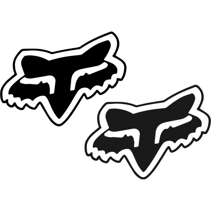Fox Racing Shox Stickers Style 3 – MTB Fork Downhill Decals (2-Pack)
