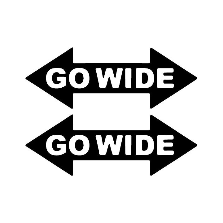 Buy Go Wide Decal Sticker Online
