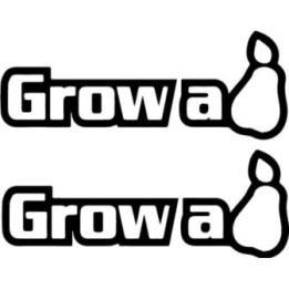 Grow A Pear Stickers – Funny Sarcastic Decals (2-Pack)