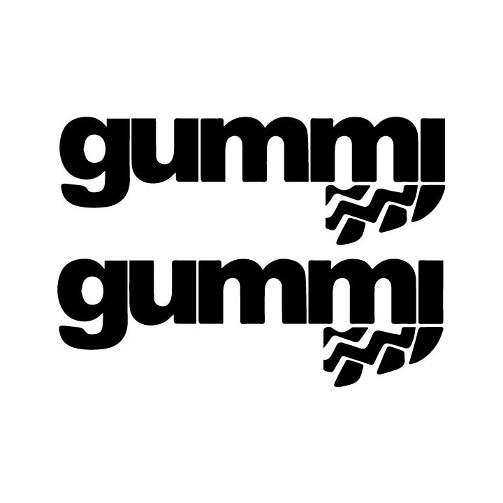 Gummi Tyre Stickers – Skate Longboard Decals (2-Pack)