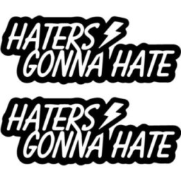 Haters Gonna Hate Stickers – Attitude Slogan Decals (2-Pack)