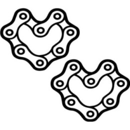 Buy Heart Chain Jdm Decal Sticker Online