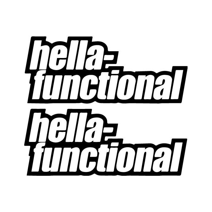 Buy Hella Functional Decal Sticker Online
