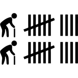 Elderly Tally Count Funny Stickers – Dark Humour Decals (2-Pack)