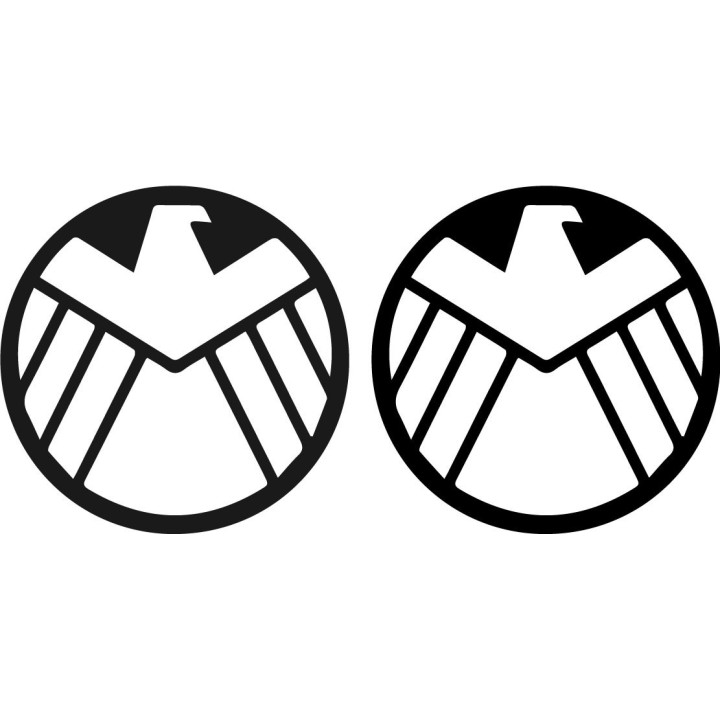 S.H.I.E.L.D. Logo Stickers – Marvel MCU Decals (2-Pack)