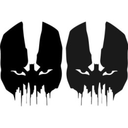 Bane Mask Stickers – DC Batman Gotham Decals (2-Pack)