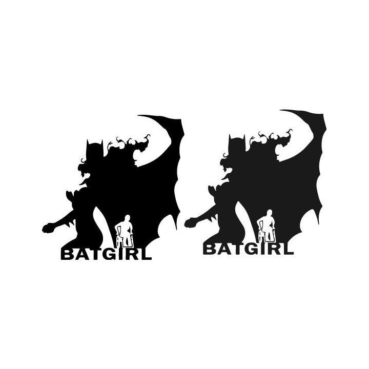 Batgirl Stickers – DC Comics Superhero Decals (2-Pack)