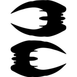Battlestar Galactica Cylon Raider Stickers (2-Pack)