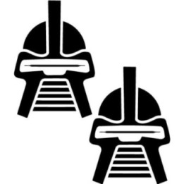 Battlestar Galactica Cylon Stickers – BSG Decals (2-Pack)