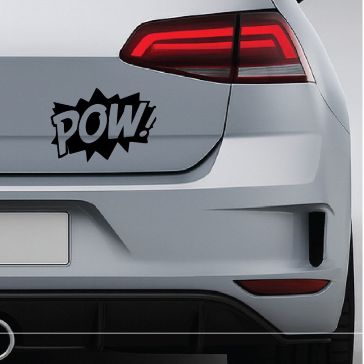 POW! Comic Book Stickers – Superhero Sound Effect (2-Pack)