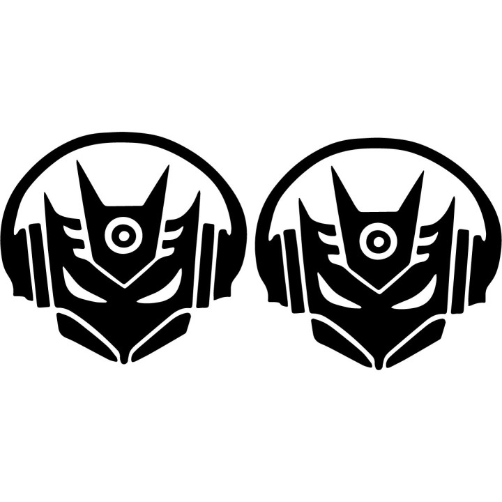 Decepticon DJ Stickers – Transformers Soundwave Decals (2-Pack)