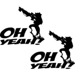 Rocket Raccoon Stickers – Guardians Marvel Decals (2-Pack)