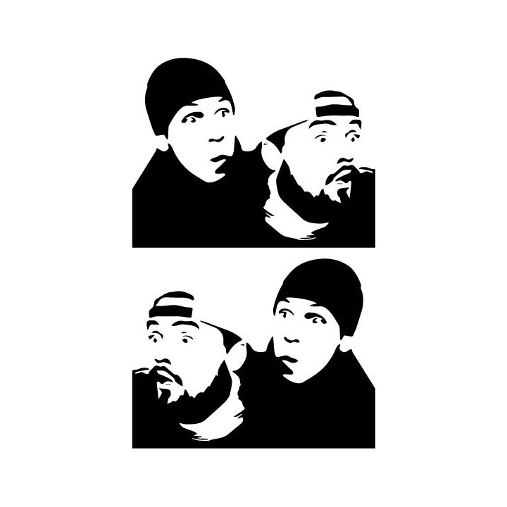 Jay & Silent Bob Stickers – Kevin Smith Decals (2-Pack)