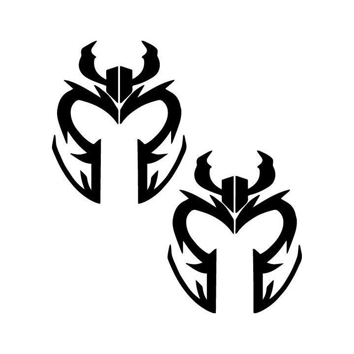 Magneto Helmet Stickers – X-Men Marvel Decals (2-Pack)