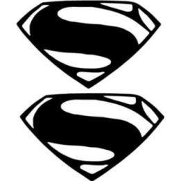 Superman Man of Steel Stickers – Kryptonian Shield (2-Pack)