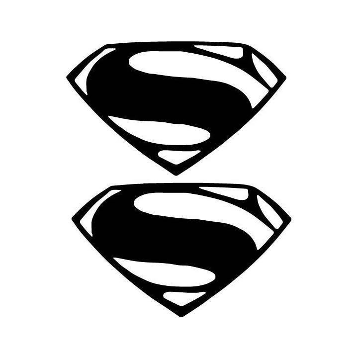 Superman Man of Steel Stickers – Kryptonian Shield (2-Pack)