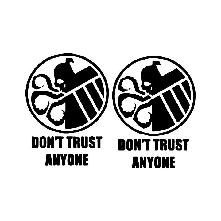 S.H.I.E.L.D. Hydra Don't Trust Anyone Stickers (2-Pack)
