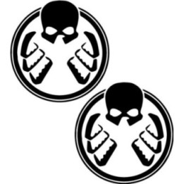 Hydra Symbol Stickers – Marvel Captain America Decals (2-Pack)