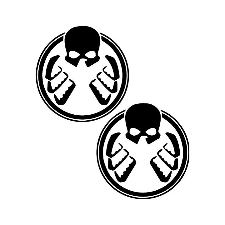 Hydra Symbol Stickers – Marvel Captain America Decals (2-Pack)