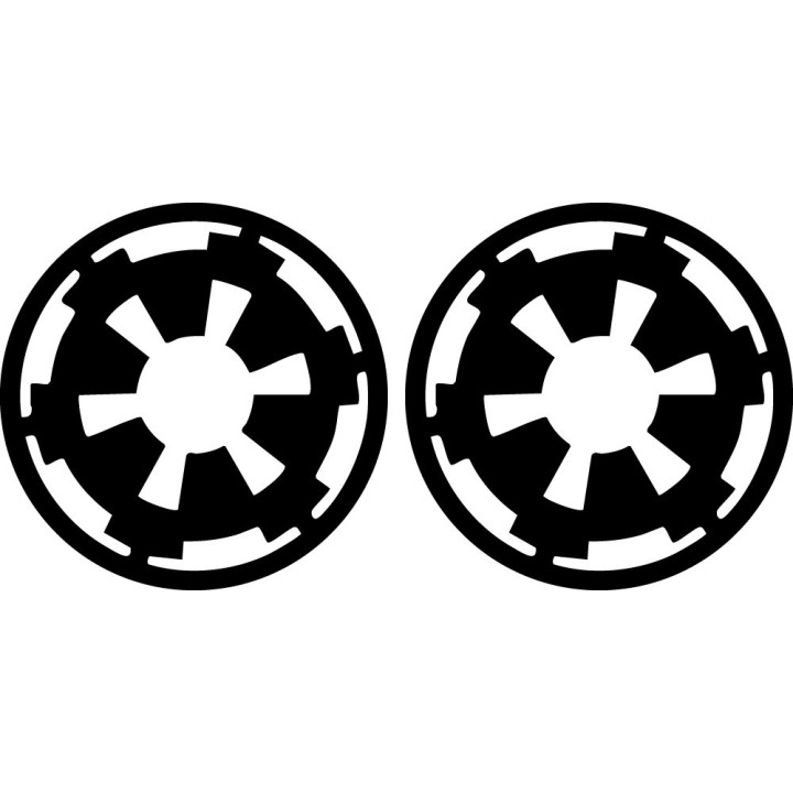 Star Wars Imperial Insignia Stickers – Empire Decals (2-Pack)