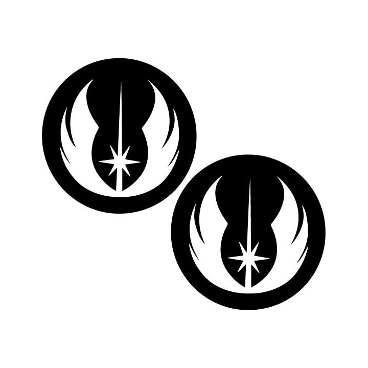 Star Wars Jedi Order Stickers – Jedi Symbol Decals (2-Pack)