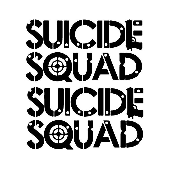 Suicide Squad Stickers – Task Force X DC Decals (2-Pack)