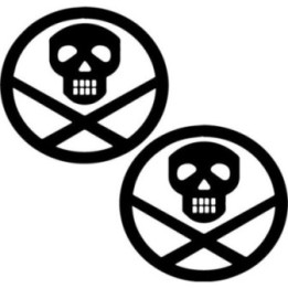 Suicide Squad Skull Stickers – Task Force X Decals (2-Pack)