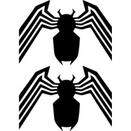 Venom Symbiote Spider Stickers – Marvel Decals (2-Pack)