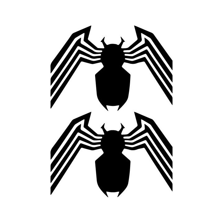 Venom Symbiote Spider Stickers – Marvel Decals (2-Pack)