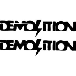 Demolition BMX Stickers – Street Park Freestyle Riding Vinyl Decals (2-Pack)
