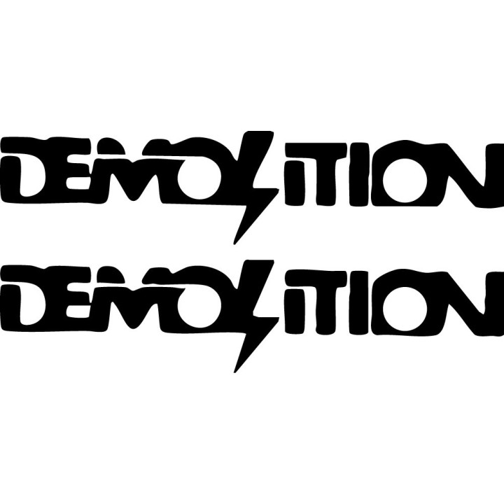 Demolition BMX Stickers – Street Park Freestyle Riding Vinyl Decals (2-Pack)