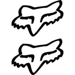 Fox Racing Head Stickers – MTB Motocross Decals (2-Pack)