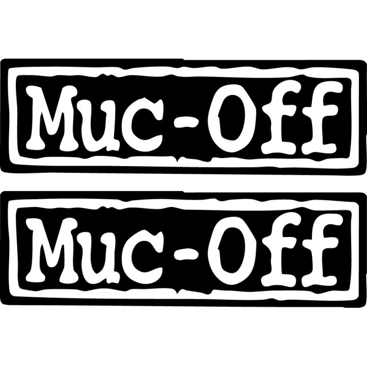 Muc-Off Stickers – MTB Road Bike Cycling Decals (2-Pack)