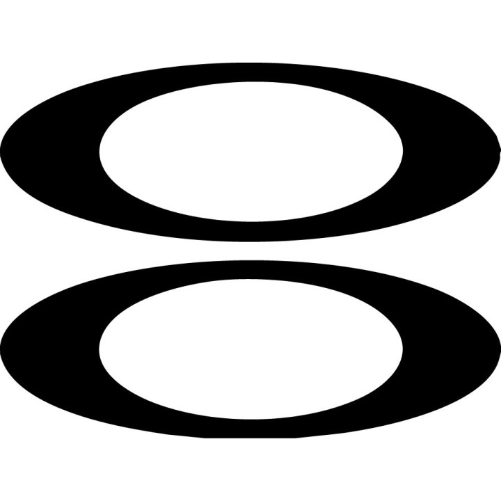 Oakley Stickers - O-Icon Classic Cycling Helmet Decals (2-Pack)
