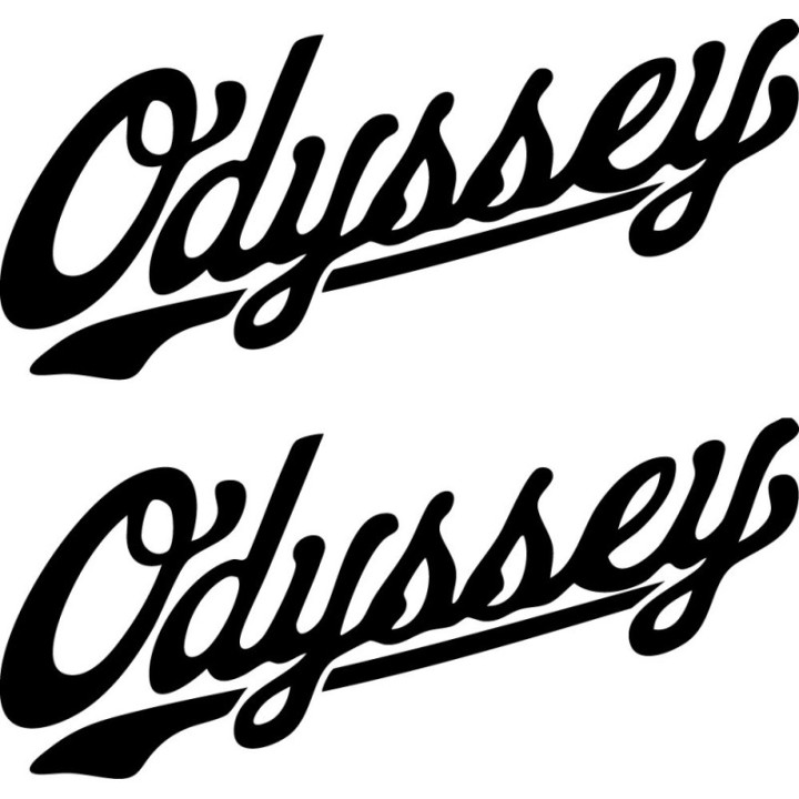 Odyssey BMX Script Stickers – Street Park Flatland Decals (2-Pack)