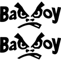 Bad Boy Stickers – Angry Face Car Van Decals (2-Pack)
