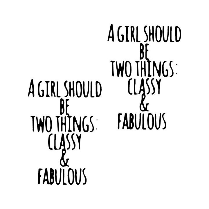 Classy & Fabulous Quote Stickers – Chanel Quote Decals (2-Pack)