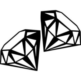 Diamond Gemstone Stickers – Luxury Crystal Decals (2-Pack)