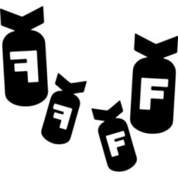 Dropping F-Bombs Stickers – Funny Adult Humour Decals (2-Pack)