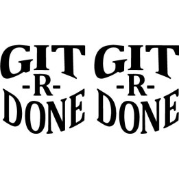 Git-R-Done Stickers – Larry the Cable Guy Decals (2-Pack)
