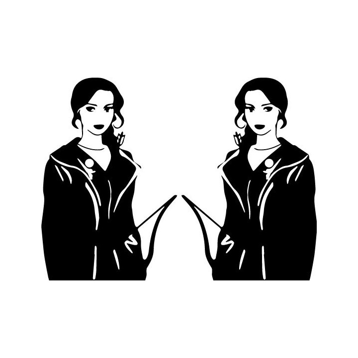 Hunger Games Katniss Everdeen Stickers – Mockingjay (2-Pack)