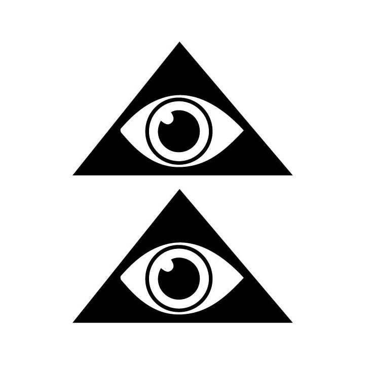 Illuminati Eye of Providence Stickers – Pyramid (2-Pack)